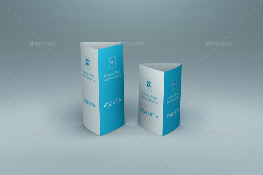 fold card business template 2 by v3 Mock up Table  kenoric Tent  GraphicRiver